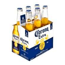 Cerveza Corona Extra Pack 6 Un. Botella 355 ml.